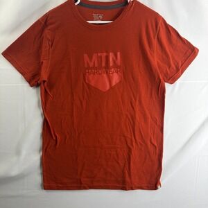 Mountain Hardwear Mens Red Short Sleeve T-shirt Hiking Camping Outdoors